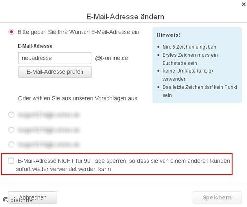 eth email adresse behalten in english